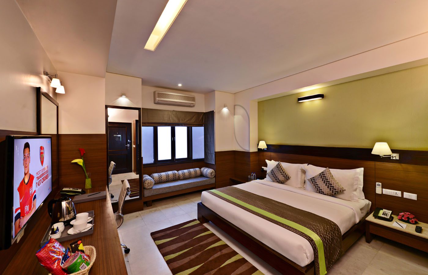 Leisure Inn Grand Chanakya guest room interior