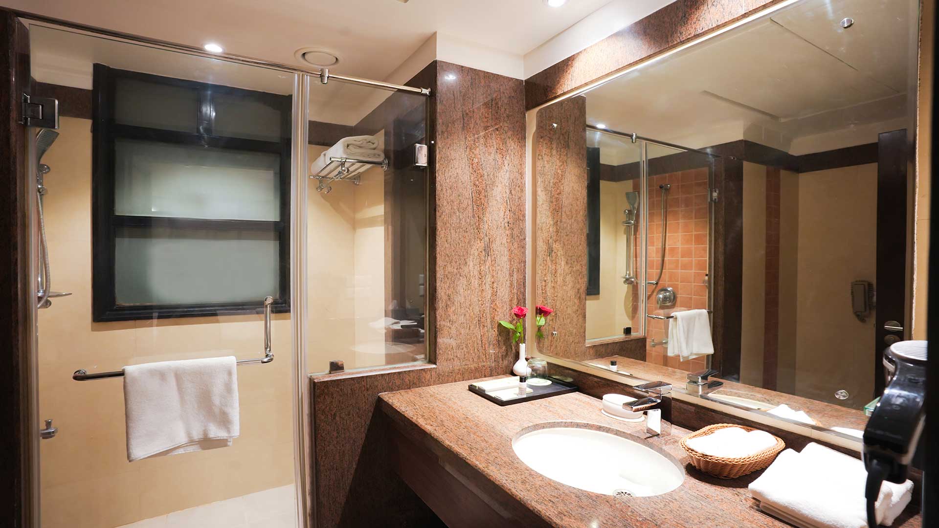 Standard room bathroom